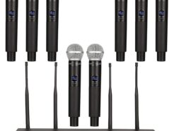Set of 8 Wireless Microphones